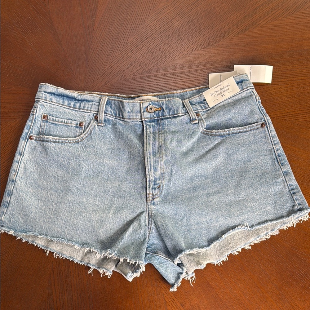 Abercrombie & Fitch Cutoff Jean Shorts